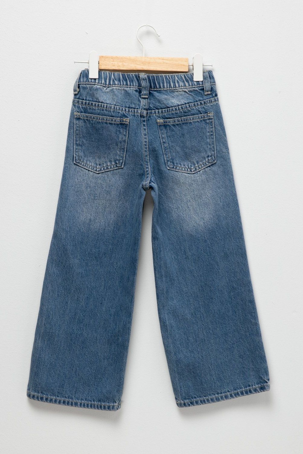YAMP - Jeans Wide Leg Denim Yamp Niña Tiro Medio