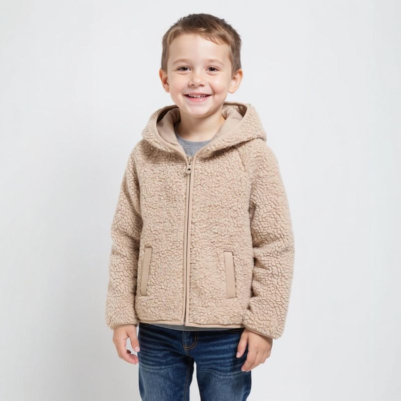 YAMP - Polerón Peludo Con Capucha Niño Yamp