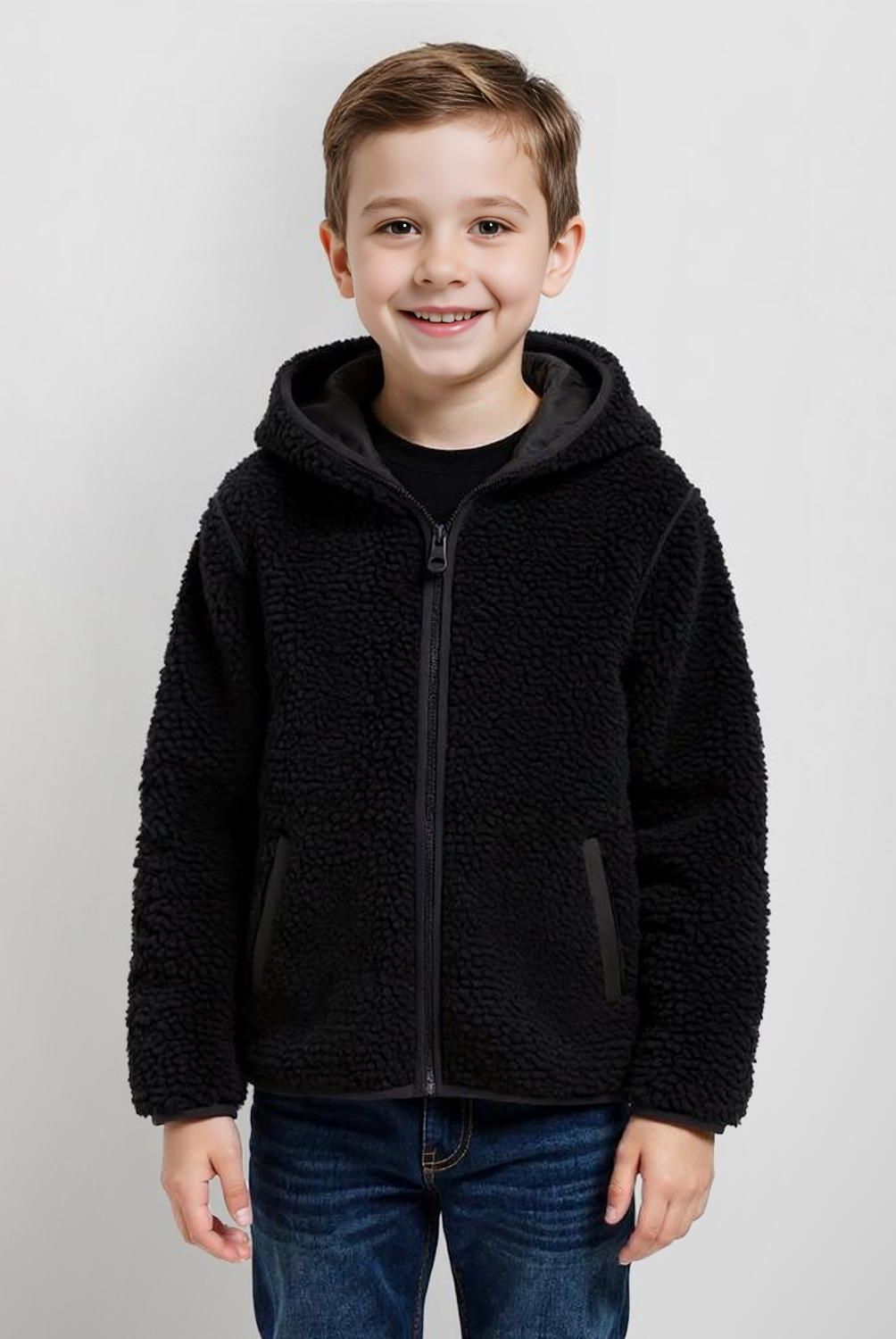 YAMP - Polerón Peludo Con Capucha Niño Yamp