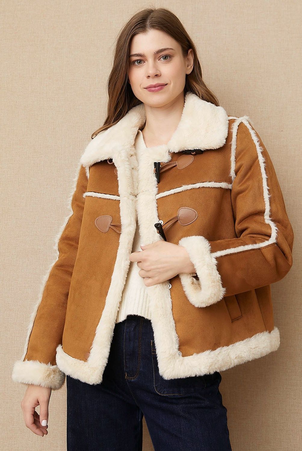 UNIVERSITY CLUB - Chaquet�n Peludo Mujer University Club