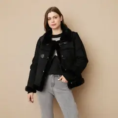 UNIVERSITY CLUB - Chaquetón Peludo Mujer
