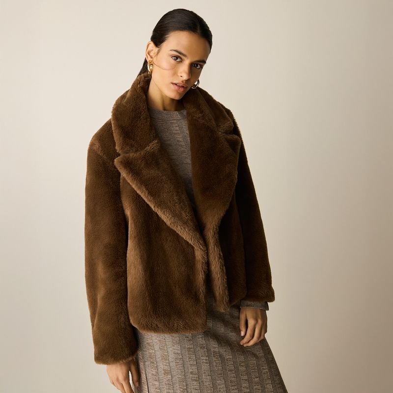 UNIVERSITY CLUB - Abrigo Peludo Mujer University Club