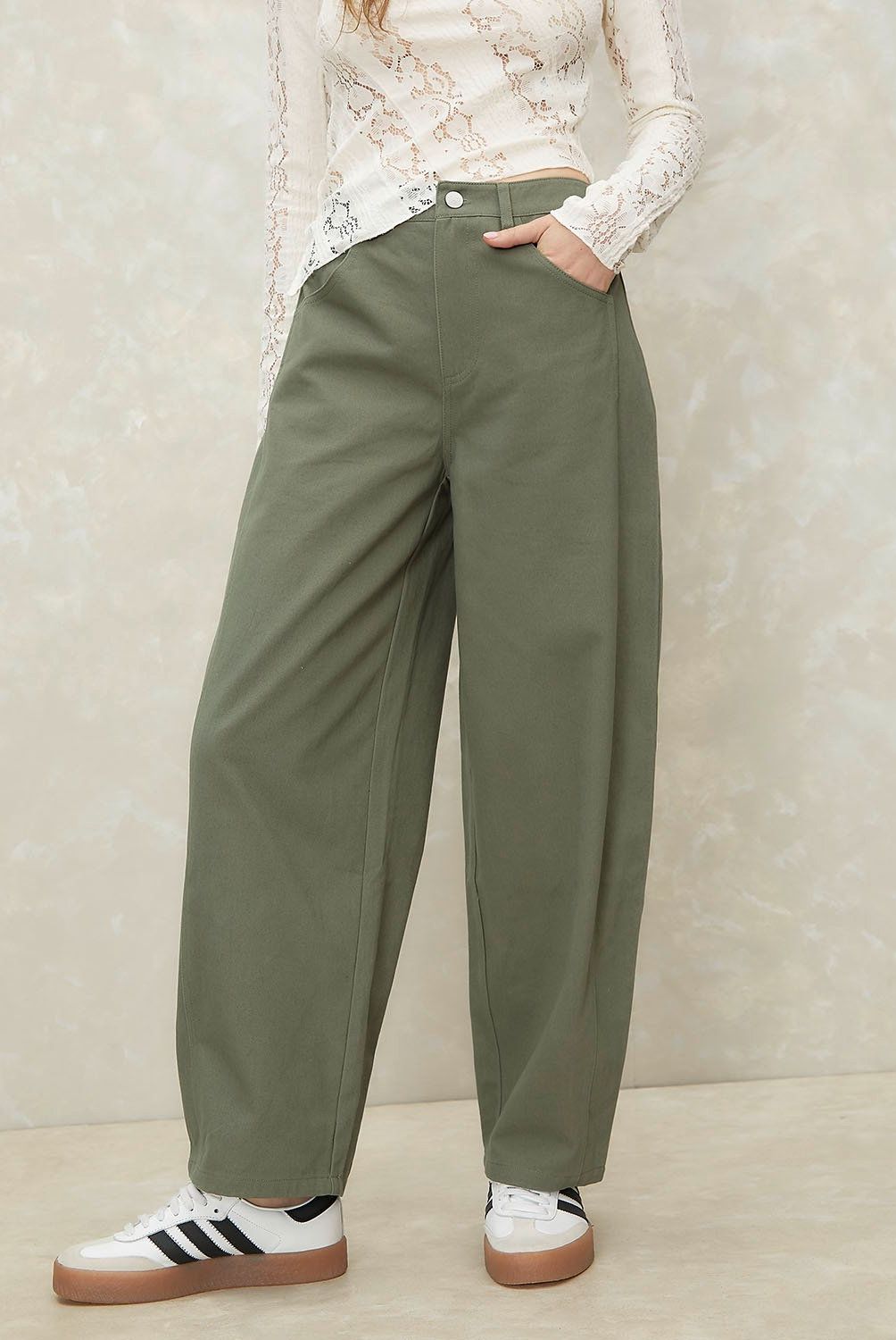 SYBILLA - Pantalón Tiro Medio Mujer Sybilla