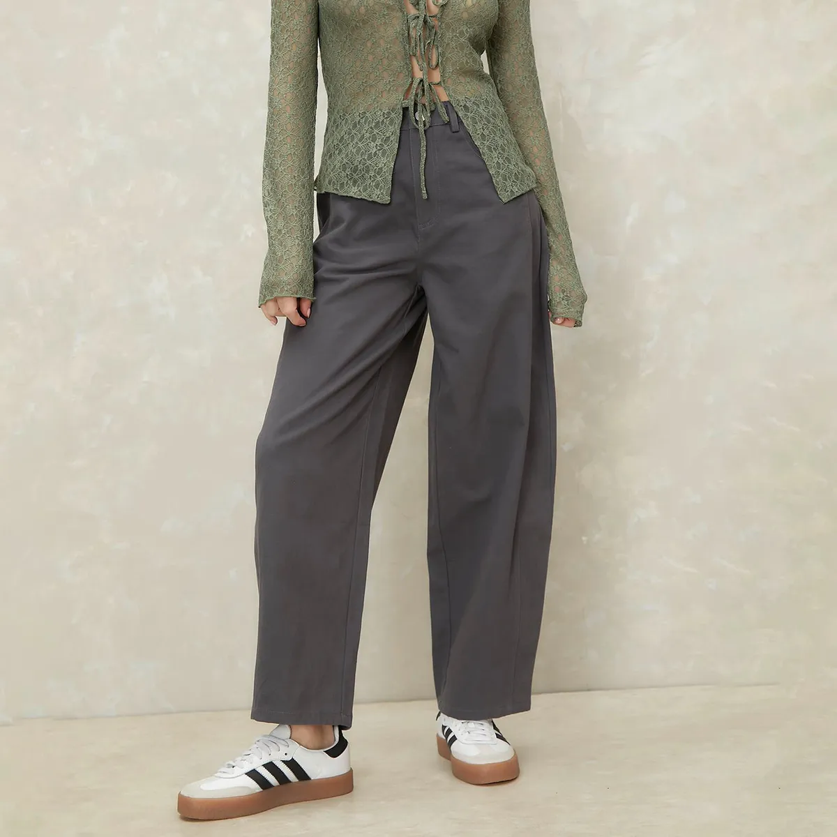 SYBILLA - Pantalón Tiro Medio Mujer Sybilla