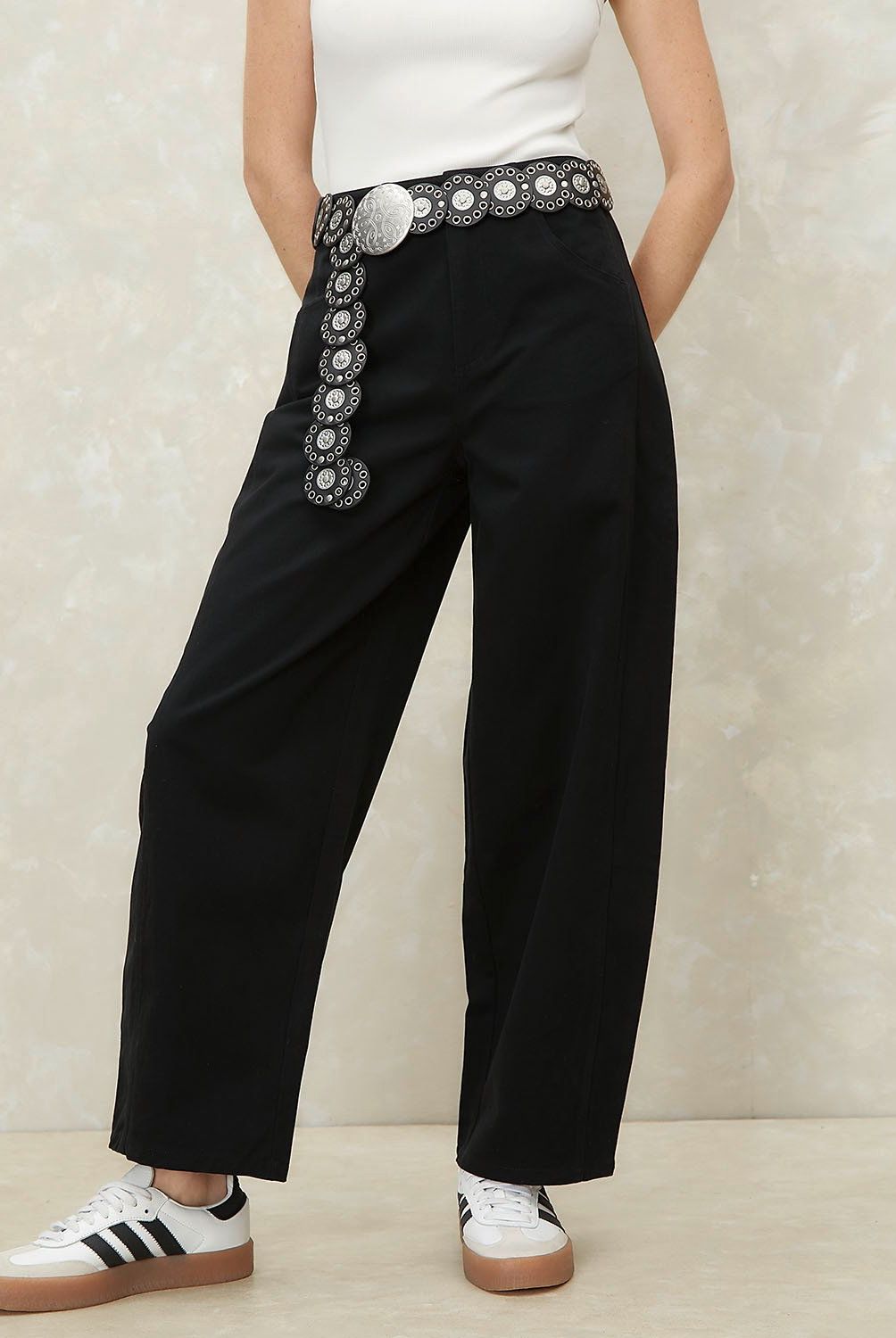 SYBILLA - Pantalón Tiro Medio Mujer Sybilla