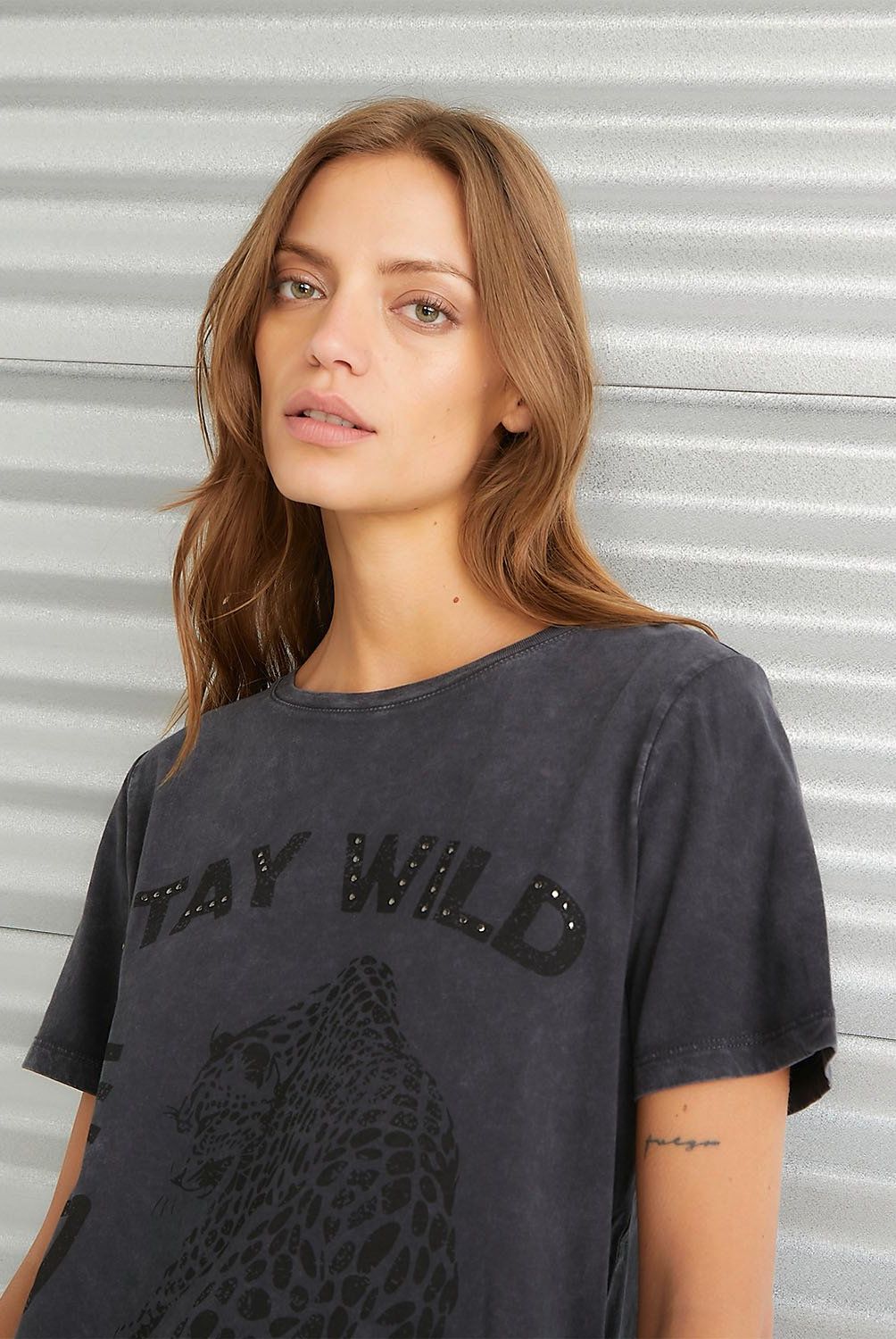 AMERICANINO - Polera Manga Corta Algodón Mujer Americanino