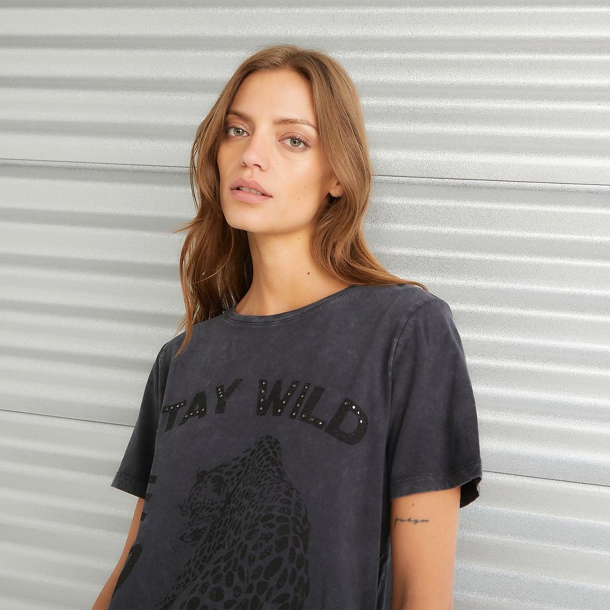 AMERICANINO - Polera Manga Corta Algodón Mujer Americanino