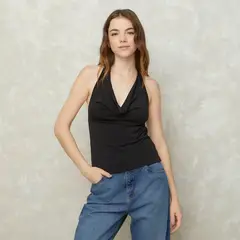 SYBILLA - Peto Casual Mujer Cuello En V Sin Mangas