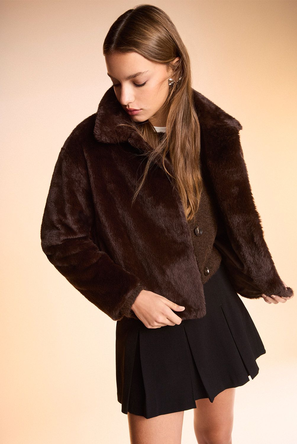 SYBILLA - Chaquetón Peludo Mujer Sybilla