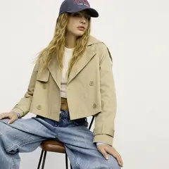 SYBILLA - Chaqueta Corta Diseño Liso Mujer