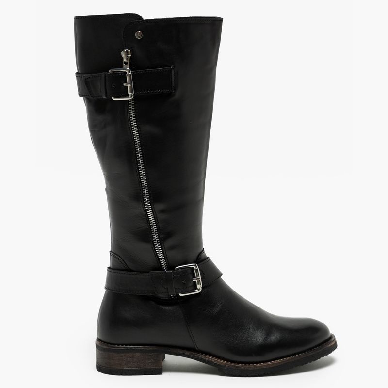APOLOGY - Botas De Cuero Apology Mujer Caña Alta Negra