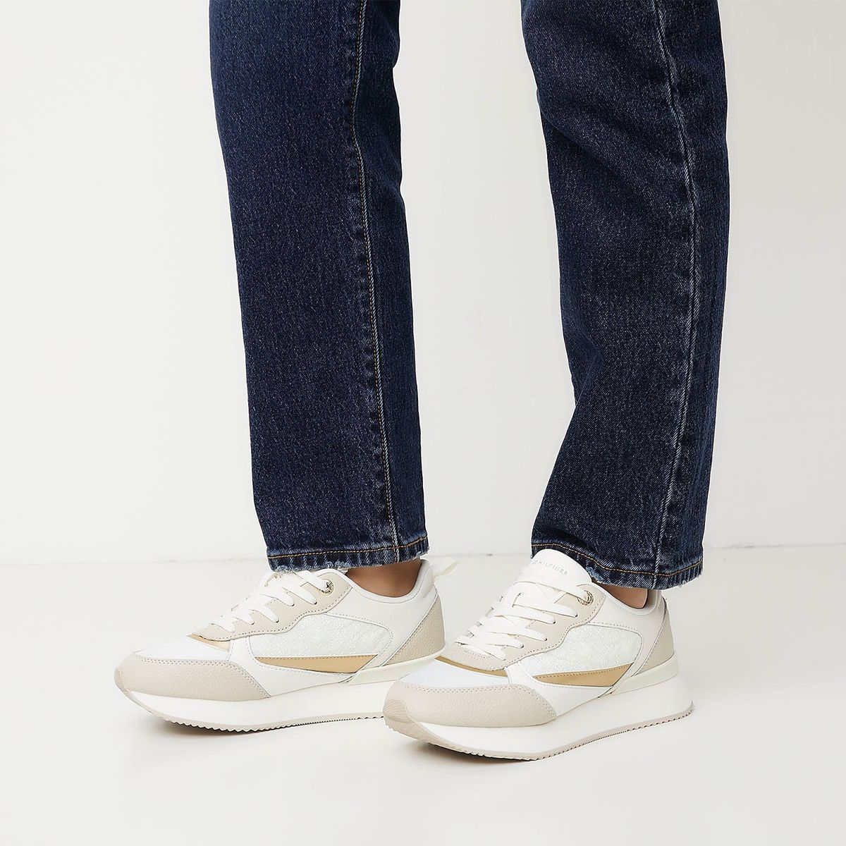 TOMMY HILFIGER - Zapatilla Urbana Mujer Beige Tommy Hilfiger