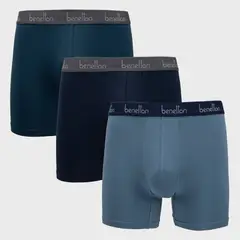 BENETTON - Pack De 3 Boxers Algodón Hombre