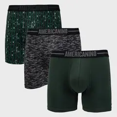 AMERICANINO - Pack De 3 Boxers Algodón Hombre
