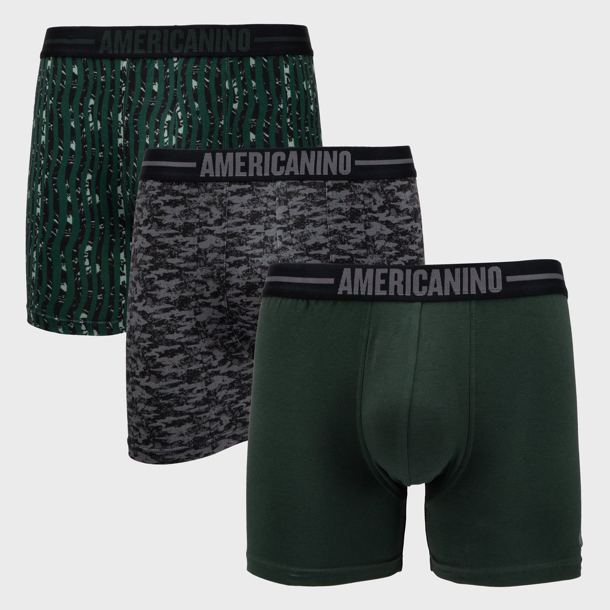 AMERICANINO - Pack De 3 Boxers Algodón Hombre Americanino