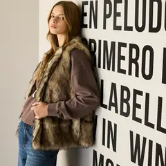 AMERICANINO - Chaquet�n Peludo Mujer
