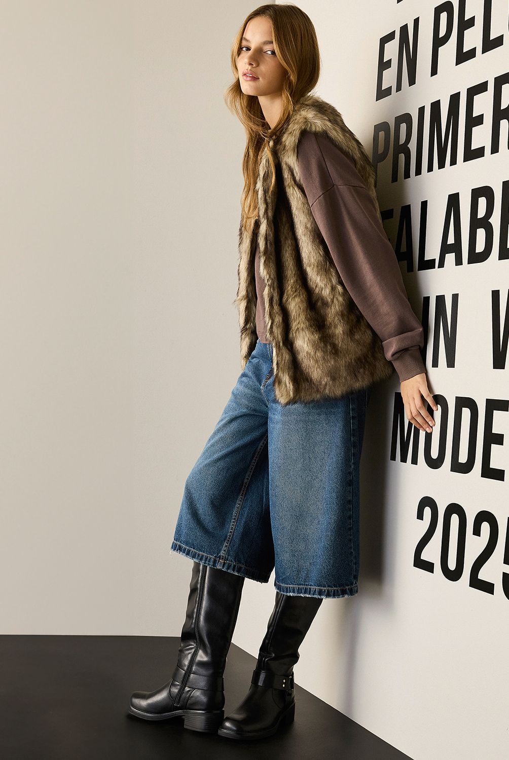 AMERICANINO - Chaquetón Peludo Mujer Americanino