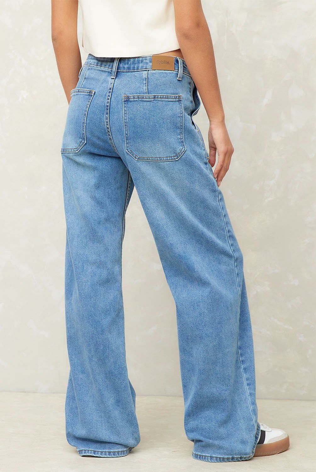 SYBILLA - Jeans Tiro Medio Mujer Sybilla