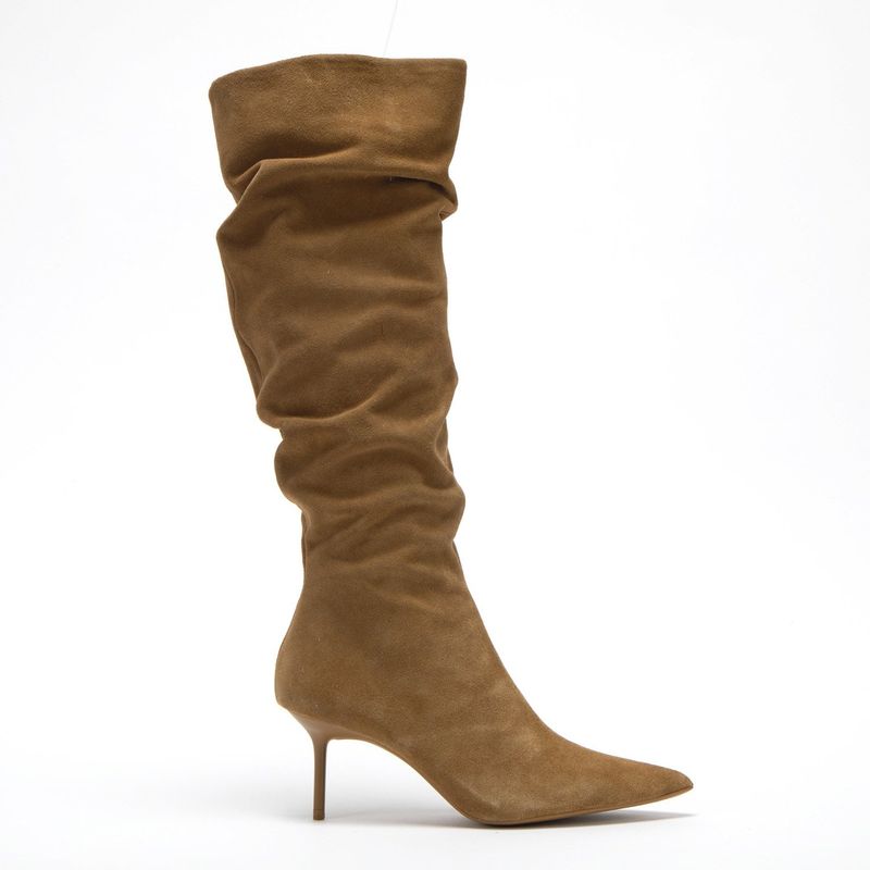BASEMENT - Botas de Caña Alta Basement Mujer Taco Aguja Gamuza