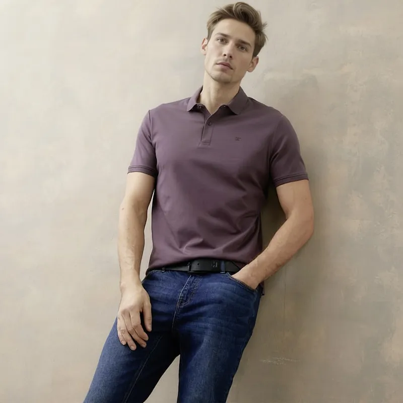 WOLF&HANK - Polera Manga Corta Cuello Polo Algodón Hombre Wolf&Hank