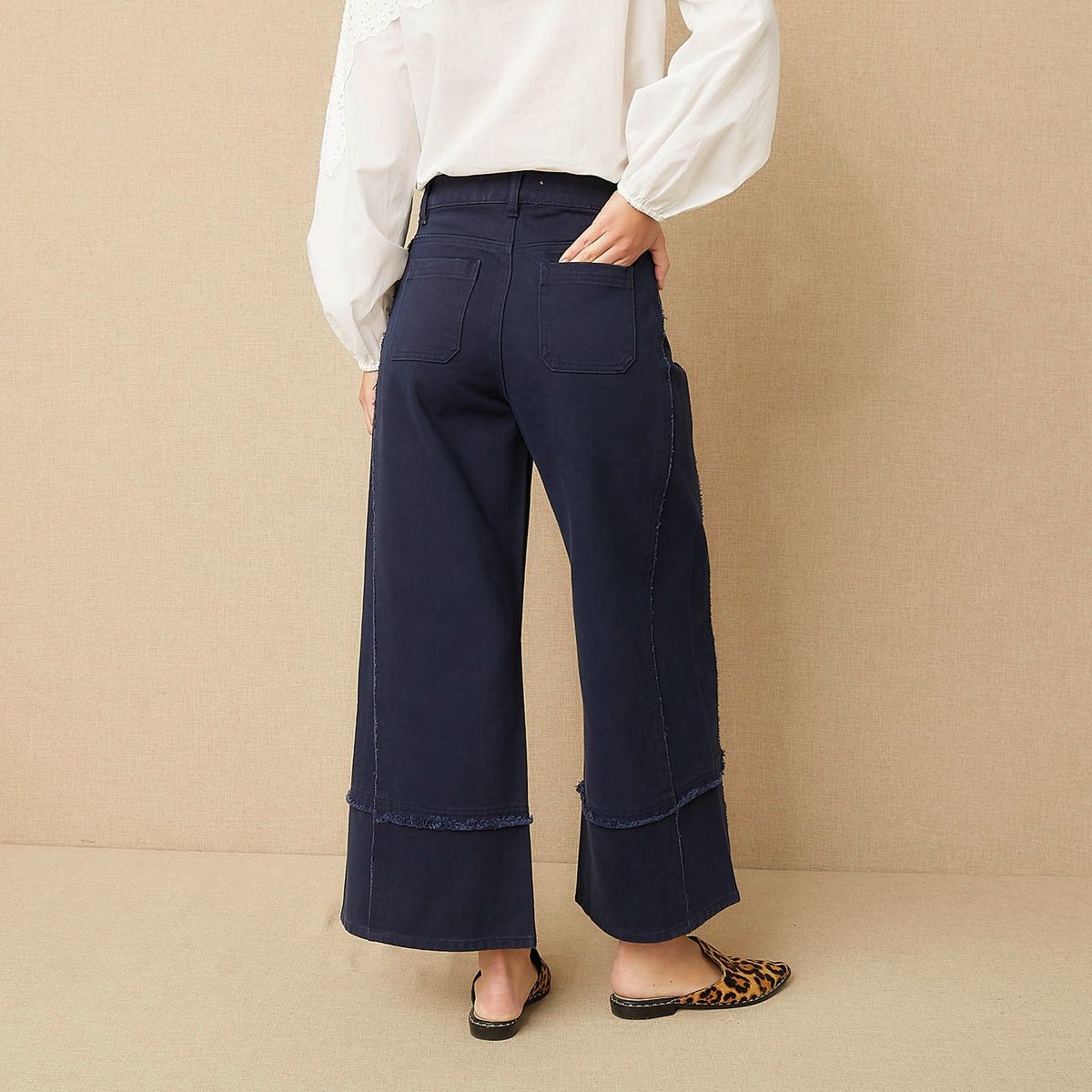 UNIVERSITY CLUB - Pantalón Tiro Medio Algodón Mujer University Club