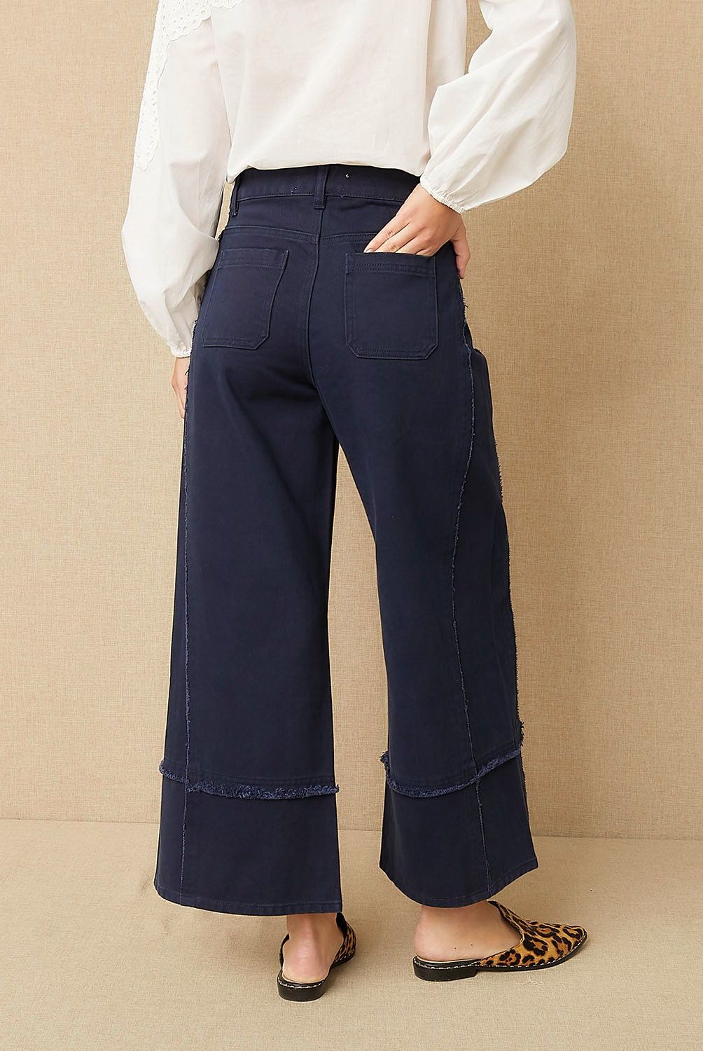 UNIVERSITY CLUB - Pantalón Tiro Medio Algodón Mujer University Club