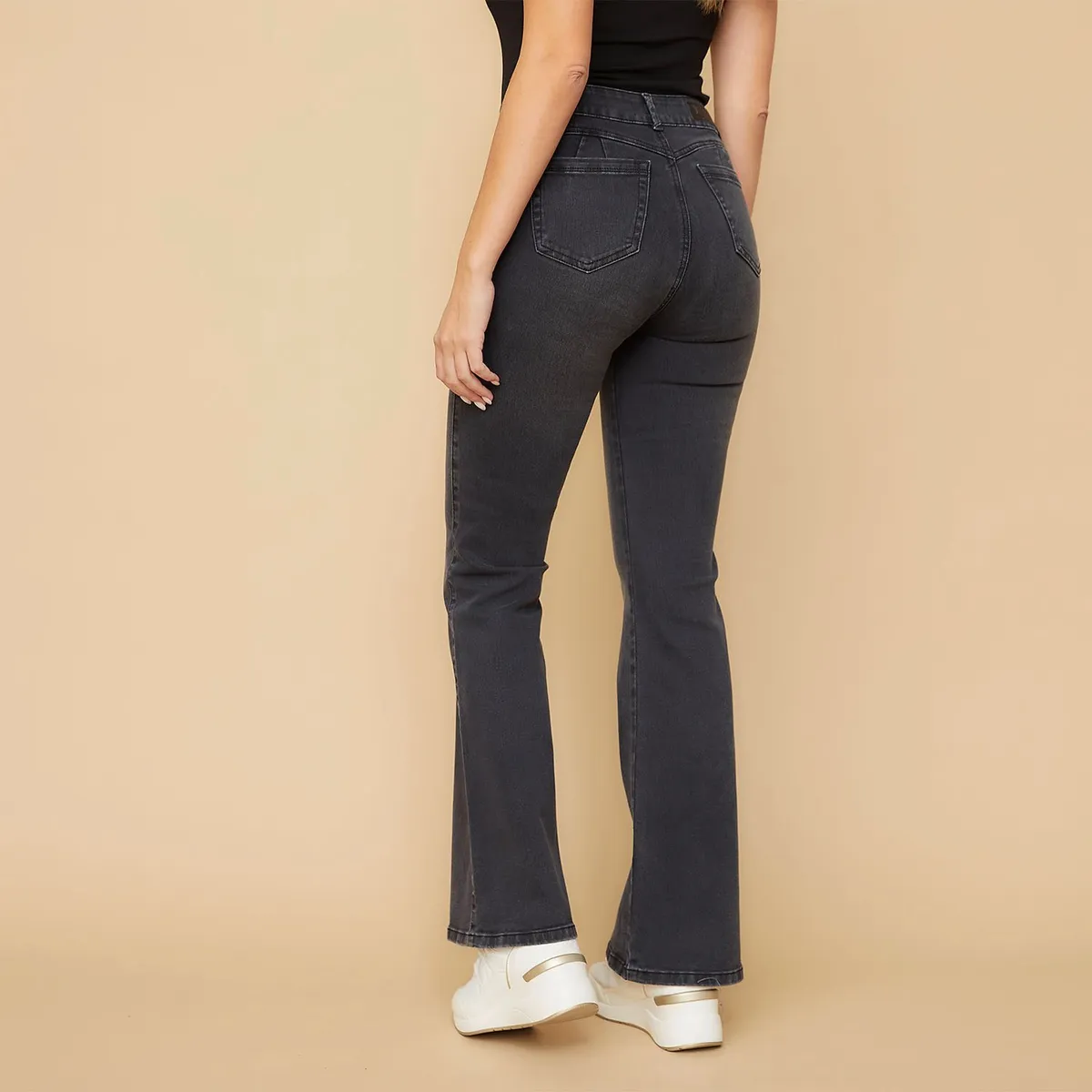 MOSSIMO - Jeans Flare Tiro Alto Mujer Mossimo
