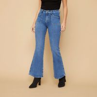 Jeans Flare Tiro Alto Mujer