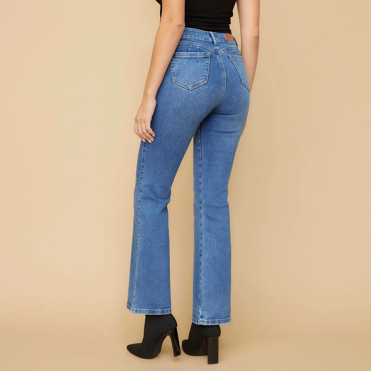 MOSSIMO - Jeans Flare Tiro Alto Mujer Mossimo