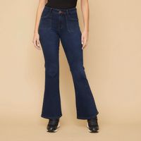 Jeans Flare Tiro Alto Mujer