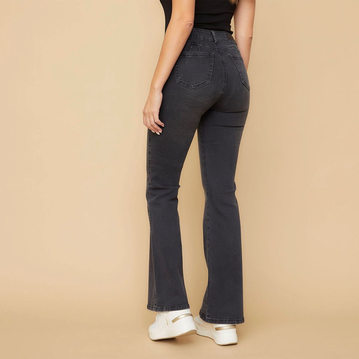 MOSSIMO - Jeans Flare Tiro Alto Mujer Mossimo