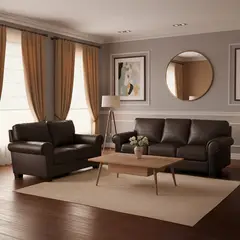 ROBERTA ALLEN - Sofá 3 Cuerpos Castle Cuero