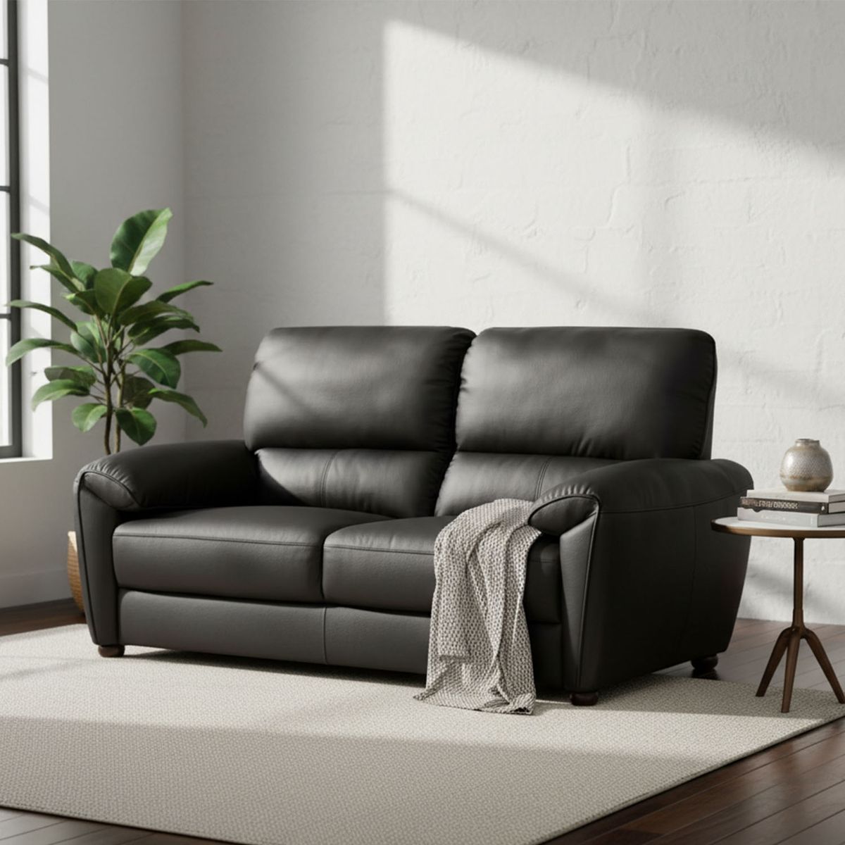 BASEMENT HOME - Sofá 2 Cuerpos Bailey Cuero Basement Home