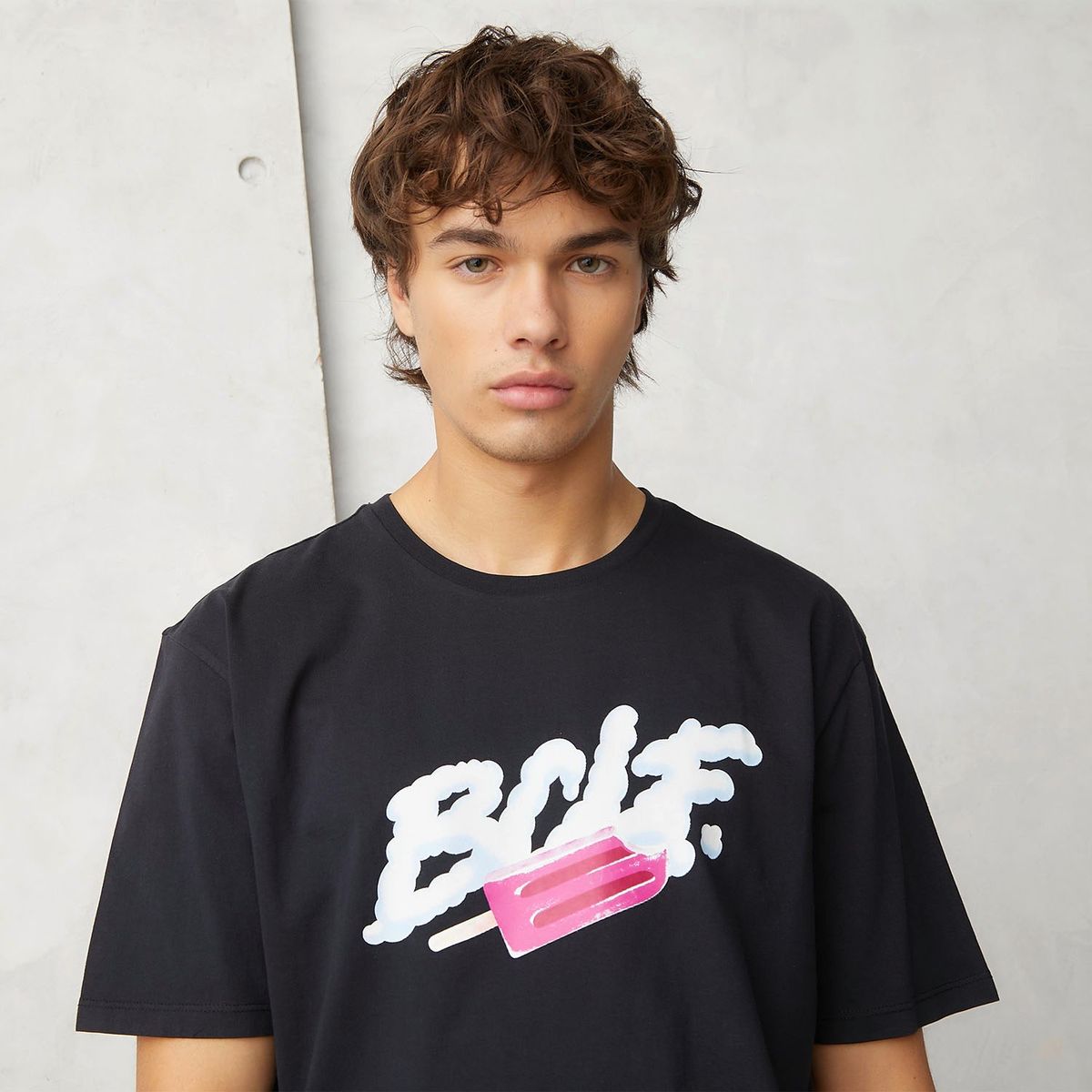 BEARCLIFF - Polera Manga Corta Boxy Fit Hombre Bearcliff