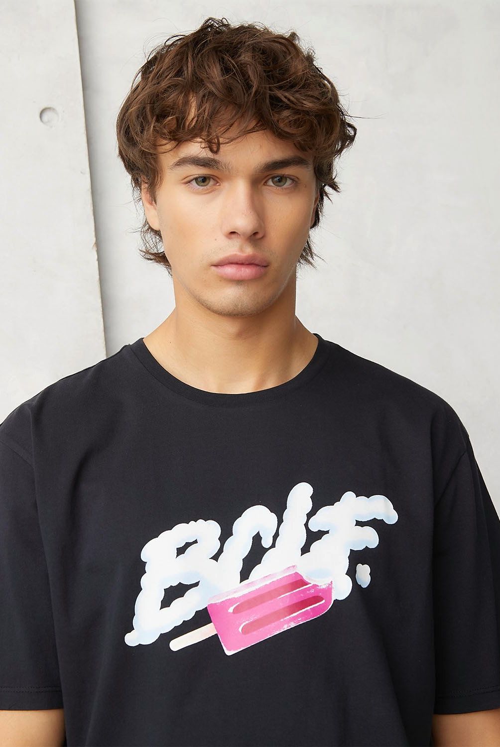BEARCLIFF - Polera Manga Corta Boxy Fit Hombre Bearcliff