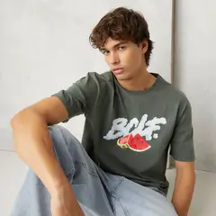 BEARCLIFF - Polera Manga Corta Boxy Fit Hombre