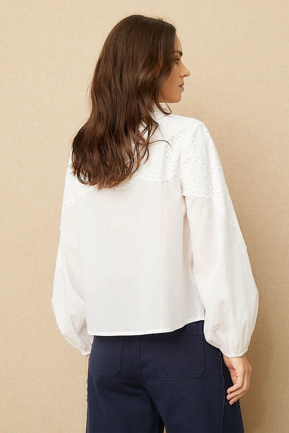 UNIVERSITY CLUB - Blusa Manga Larga Algodón Mujer University Club