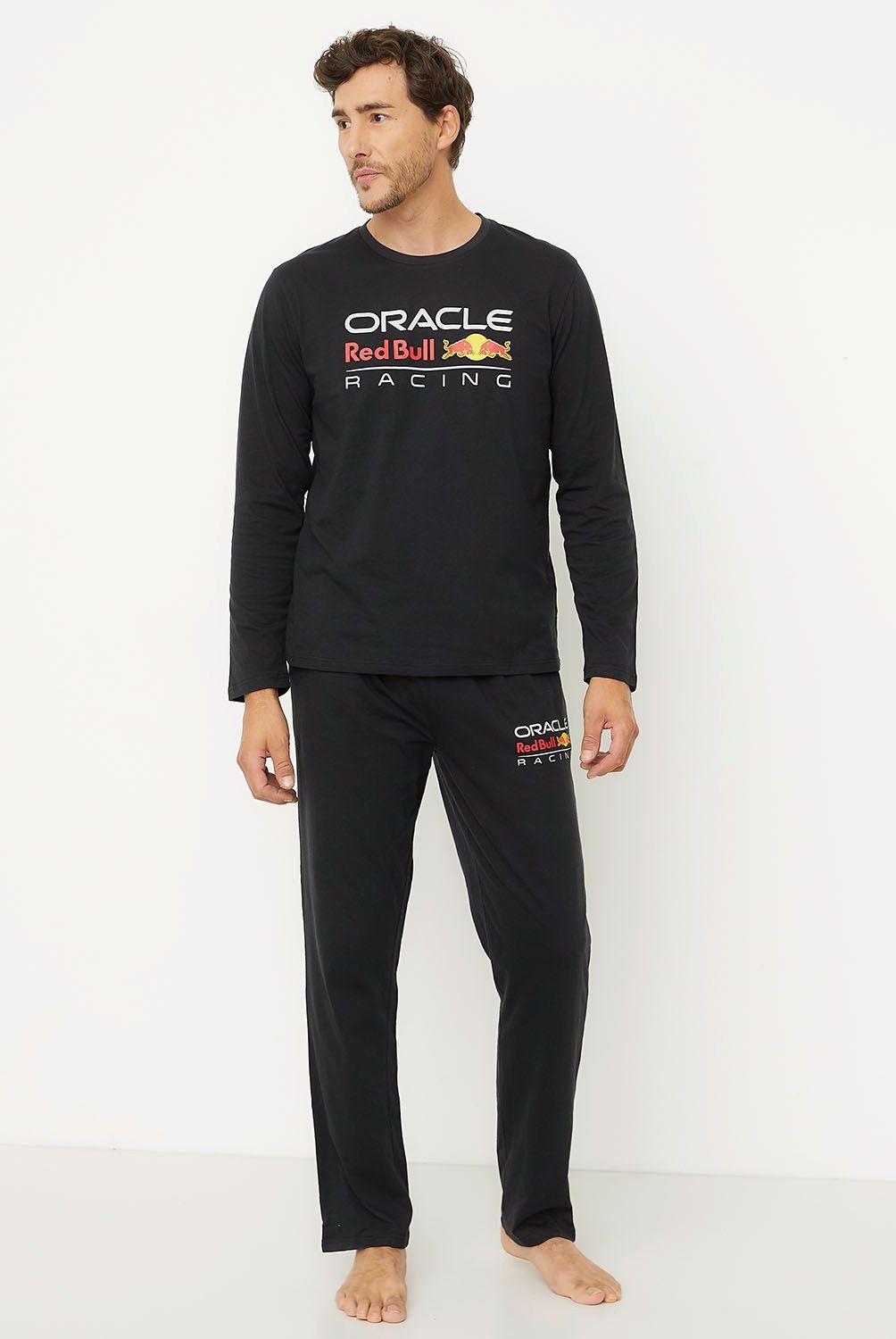 RED BULL - Pijama Largo Algodón Hombre Redbull
