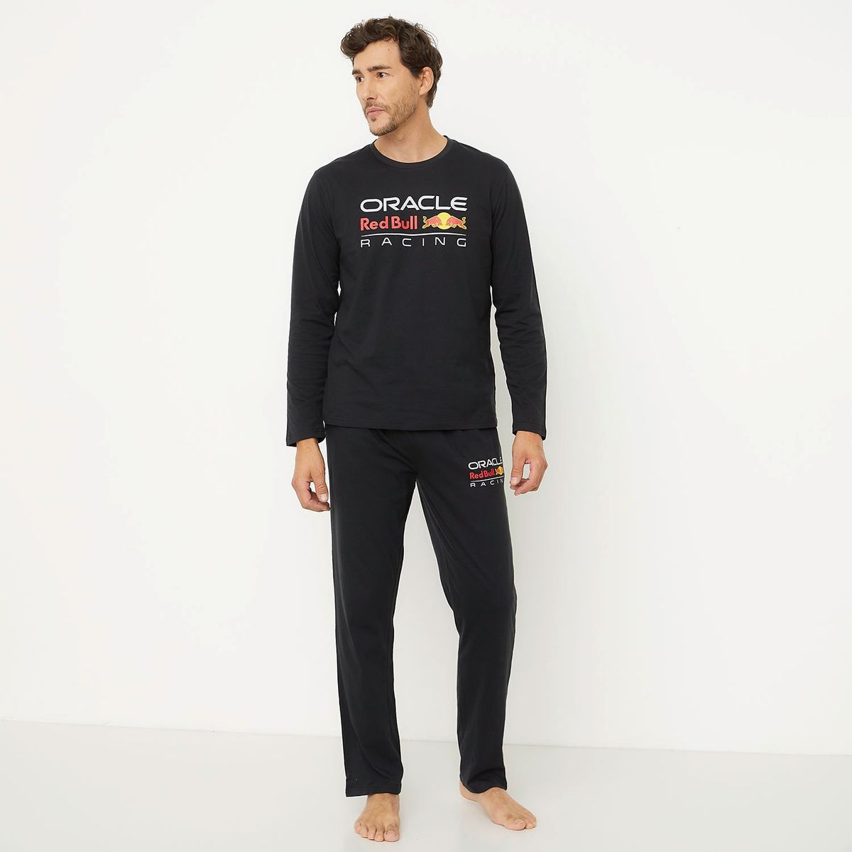 RED BULL - Pijama Largo Algodón Hombre Redbull