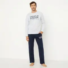 RED BULL - Pijama Largo Algodón Hombre Redbull