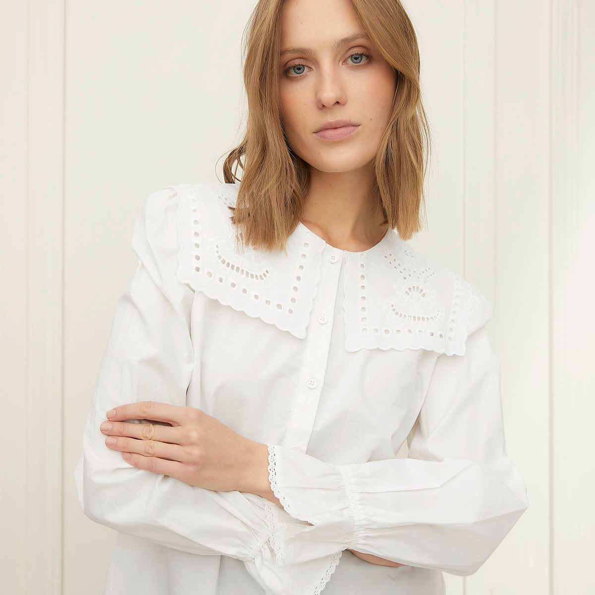 BASEMENT - Blusa Mujer Manga Larga 100% Algodón Basement