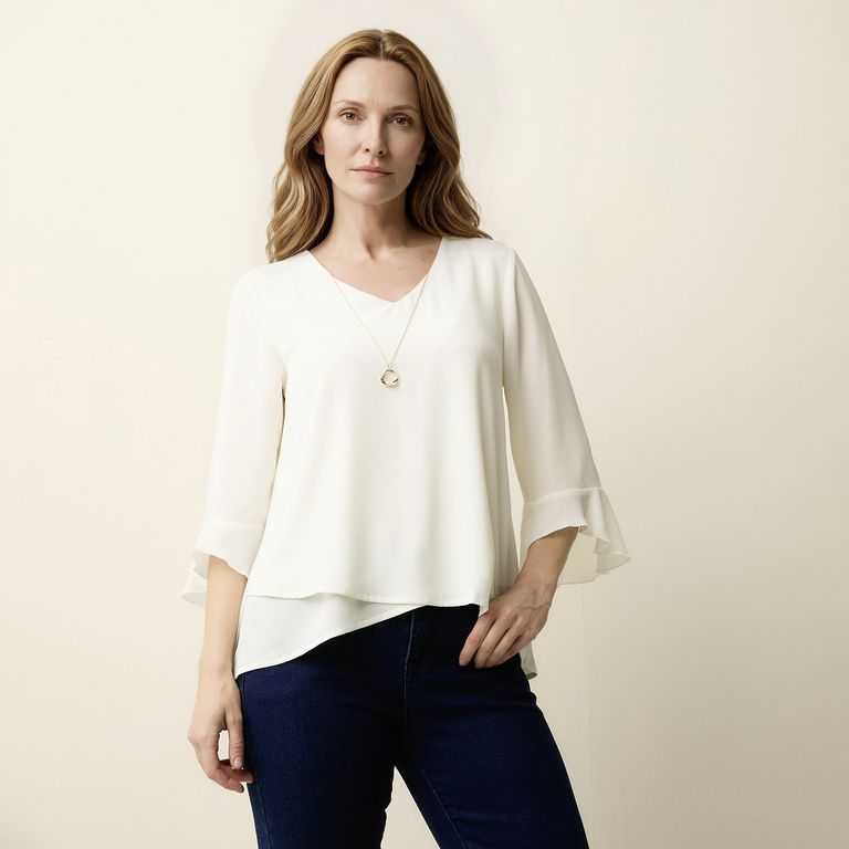 Blusa con Collar Mujer S. Cocci
