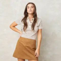 SYBILLA - Polera Manga Corta Algodón Mujer