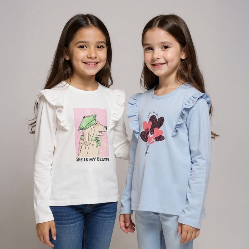 YAMP - Pack 2 Poleras Algodón Niña Yamp