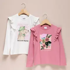 YAMP - Pack 2 Poleras Algodón Niña
