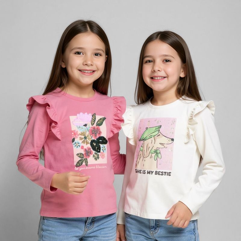 YAMP - Pack 2 Poleras Algodón Niña Yamp