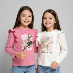 YAMP - Pack 2 Poleras Algodón Niña