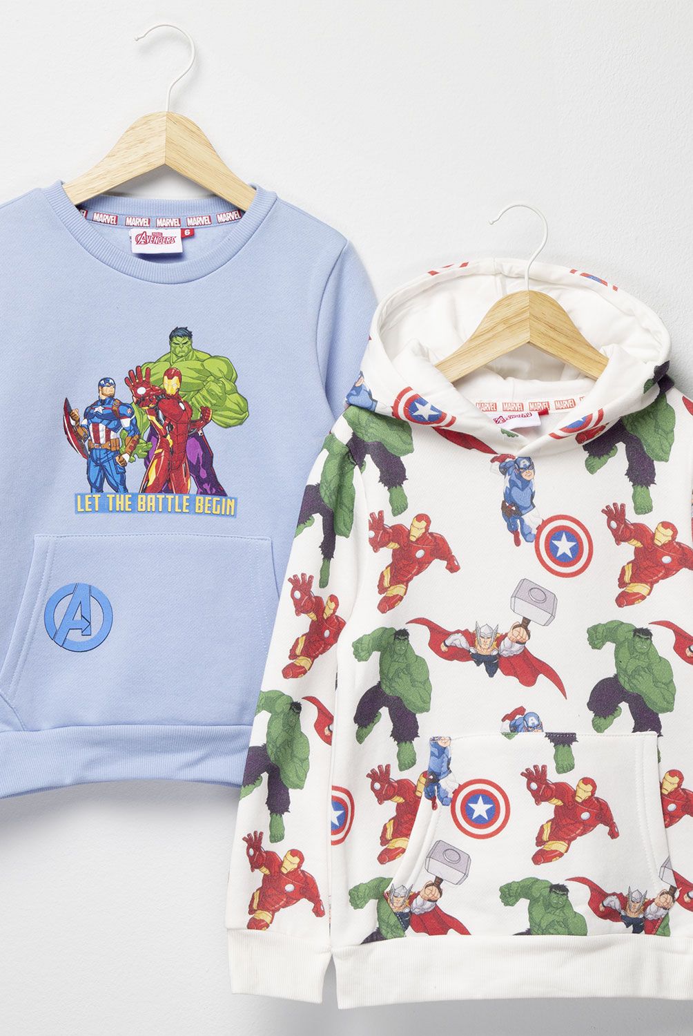 AVENGERS - Pack 2 Polerónes Algodón Niño Avengers