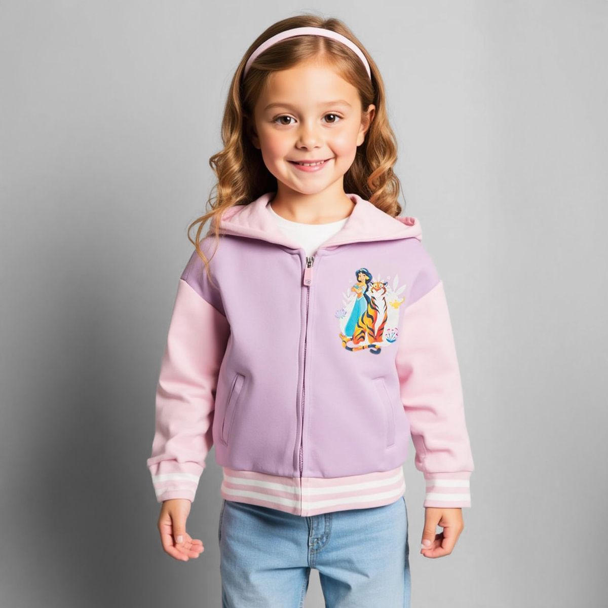 PRINCESAS - Polerón Bomber Algodón Niña Princesas