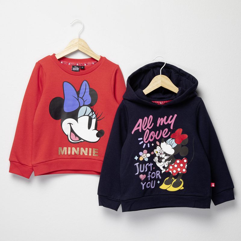 MINNIE - Pack 2 Polerónes Algodón Niña Minnie